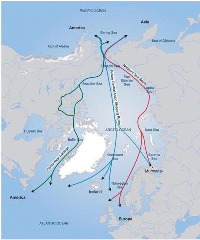Arctic Sea routes ©  SW